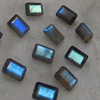 6x8 mm - AAAA - Really High Quality Labradorite - Emerald Cut Stone Every Single Pcs Have Amazing Blue Fire Super Sparkle 10 pcs